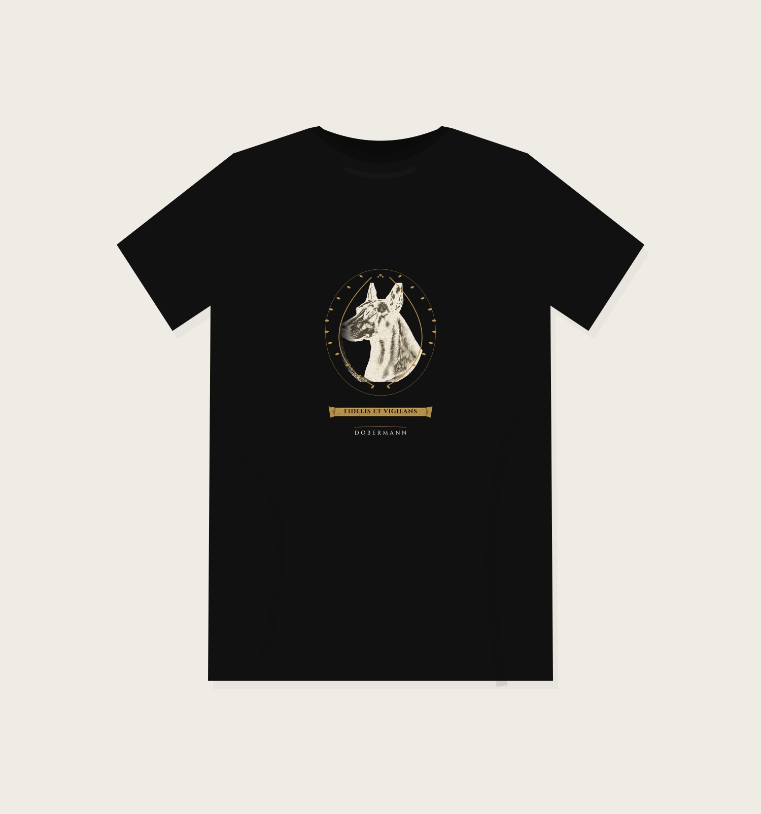 Fidelis et Vigilans Doberman tee