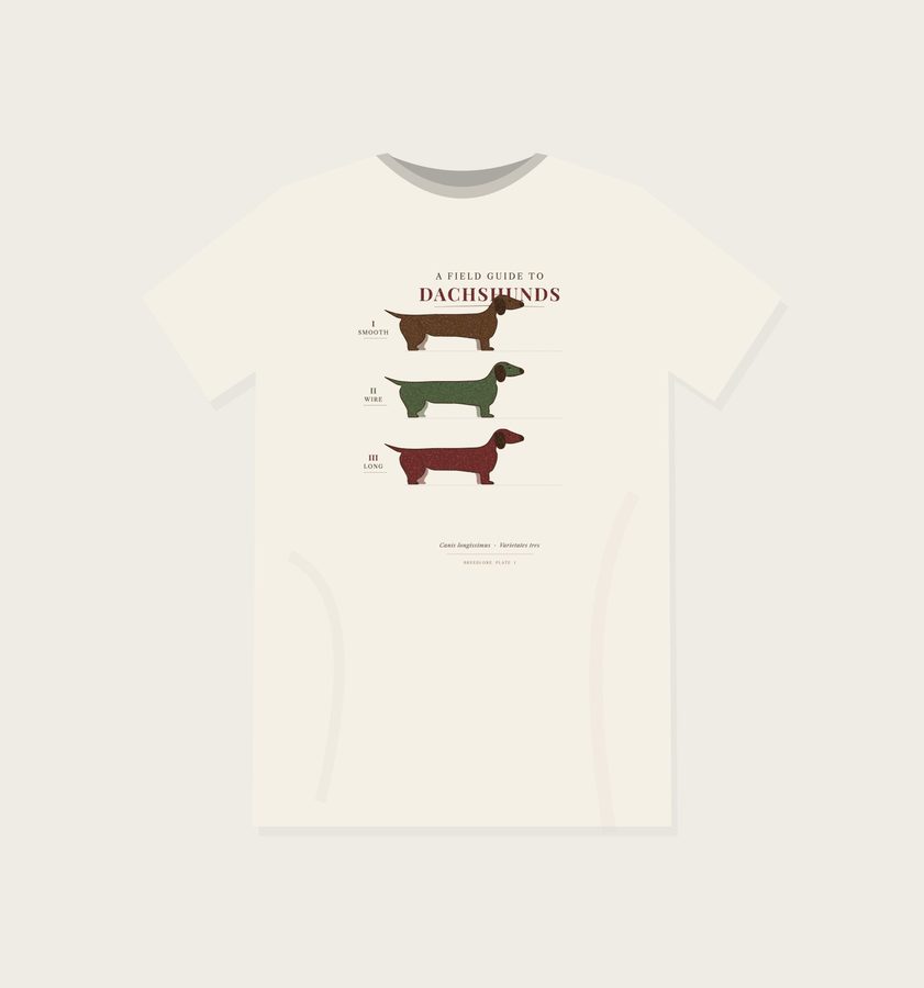 Field Guide to Dachshunds tee